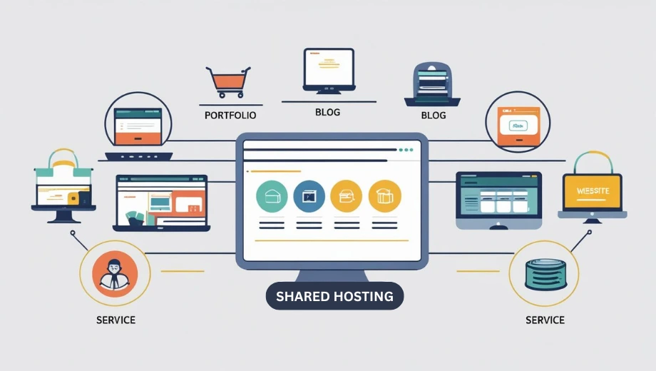 Shared Hosting image and why it's affordable for small business owners
